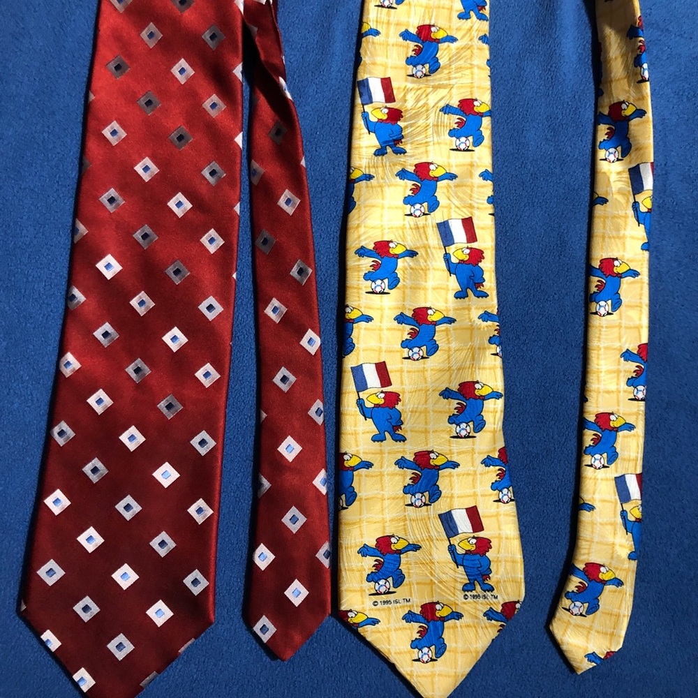Ties Bundle of Two. City of London and France 98 (vintage)